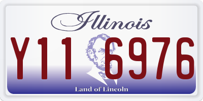 IL license plate Y116976