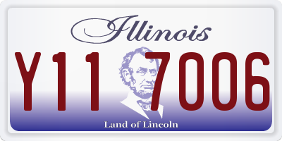 IL license plate Y117006