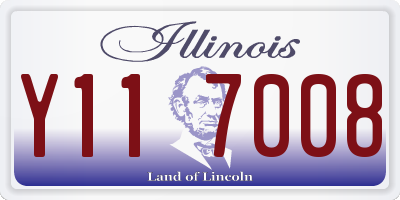 IL license plate Y117008