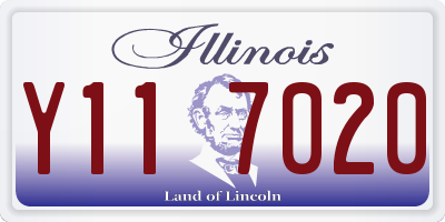 IL license plate Y117020