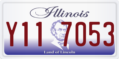 IL license plate Y117053