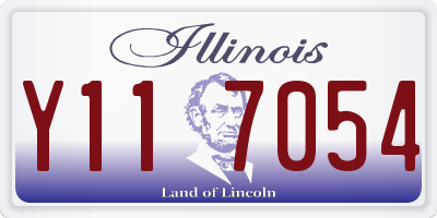 IL license plate Y117054