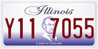 IL license plate Y117055