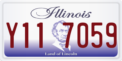 IL license plate Y117059
