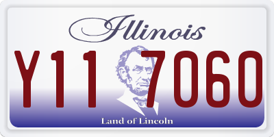 IL license plate Y117060