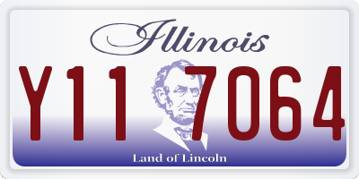 IL license plate Y117064