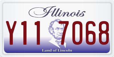 IL license plate Y117068