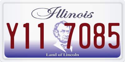 IL license plate Y117085