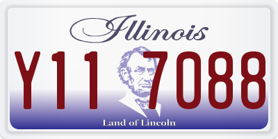 IL license plate Y117088