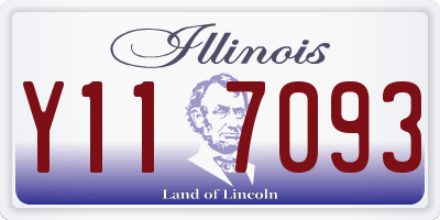 IL license plate Y117093