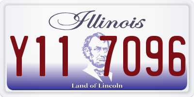 IL license plate Y117096