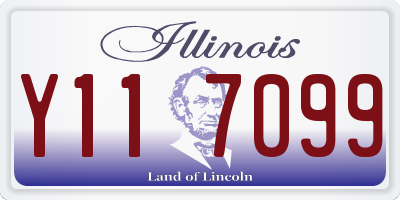 IL license plate Y117099
