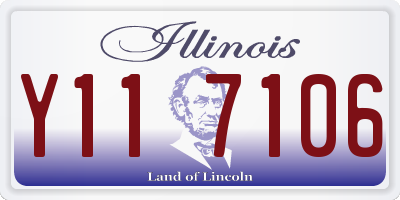 IL license plate Y117106