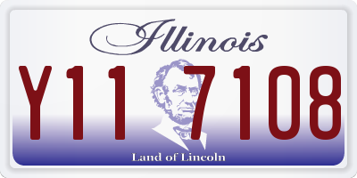 IL license plate Y117108