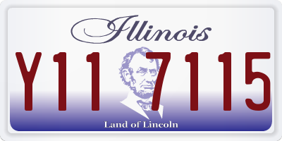 IL license plate Y117115
