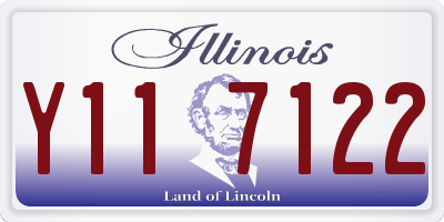 IL license plate Y117122