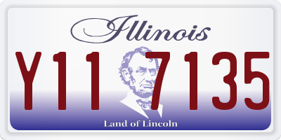 IL license plate Y117135