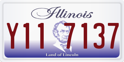 IL license plate Y117137