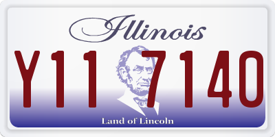 IL license plate Y117140