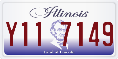 IL license plate Y117149