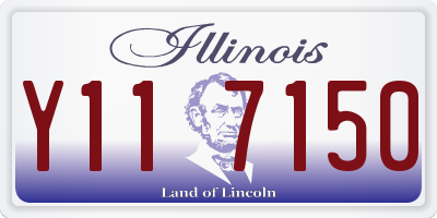 IL license plate Y117150