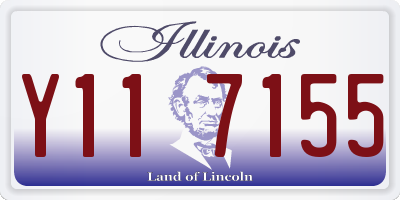 IL license plate Y117155