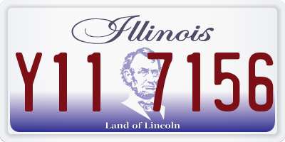 IL license plate Y117156