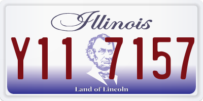 IL license plate Y117157