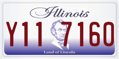 IL license plate Y117160