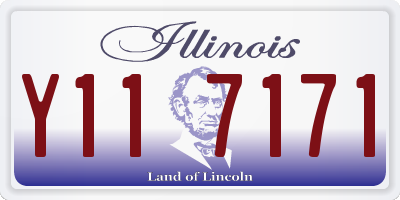 IL license plate Y117171