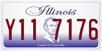 IL license plate Y117176