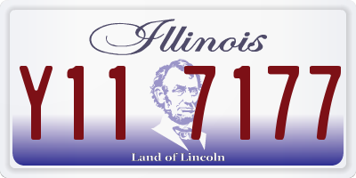 IL license plate Y117177