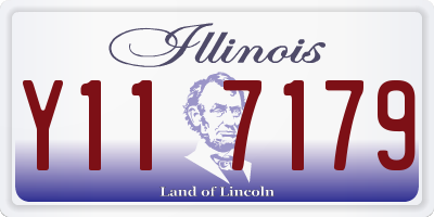 IL license plate Y117179