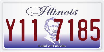 IL license plate Y117185