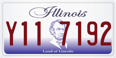 IL license plate Y117192