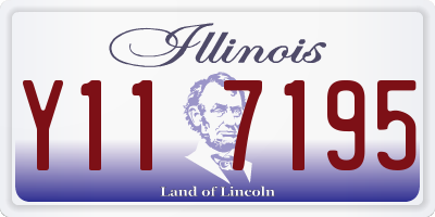 IL license plate Y117195