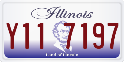 IL license plate Y117197