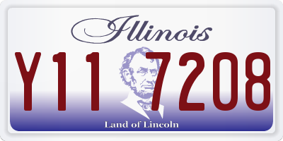 IL license plate Y117208