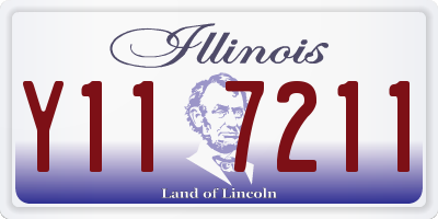IL license plate Y117211