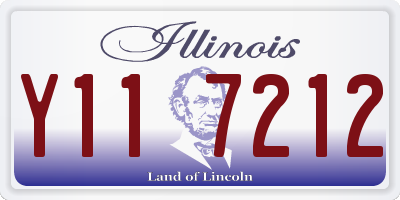 IL license plate Y117212