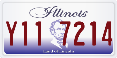 IL license plate Y117214