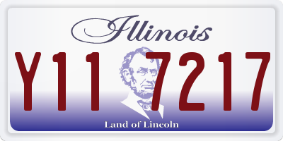 IL license plate Y117217