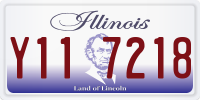 IL license plate Y117218