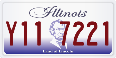 IL license plate Y117221