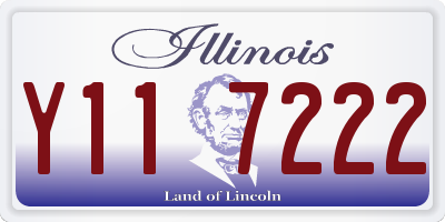 IL license plate Y117222