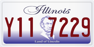 IL license plate Y117229