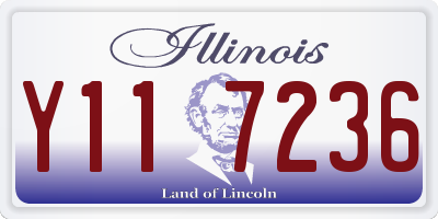 IL license plate Y117236