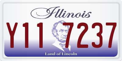 IL license plate Y117237