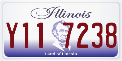 IL license plate Y117238
