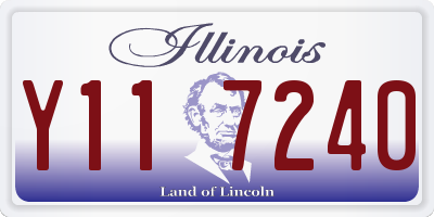 IL license plate Y117240